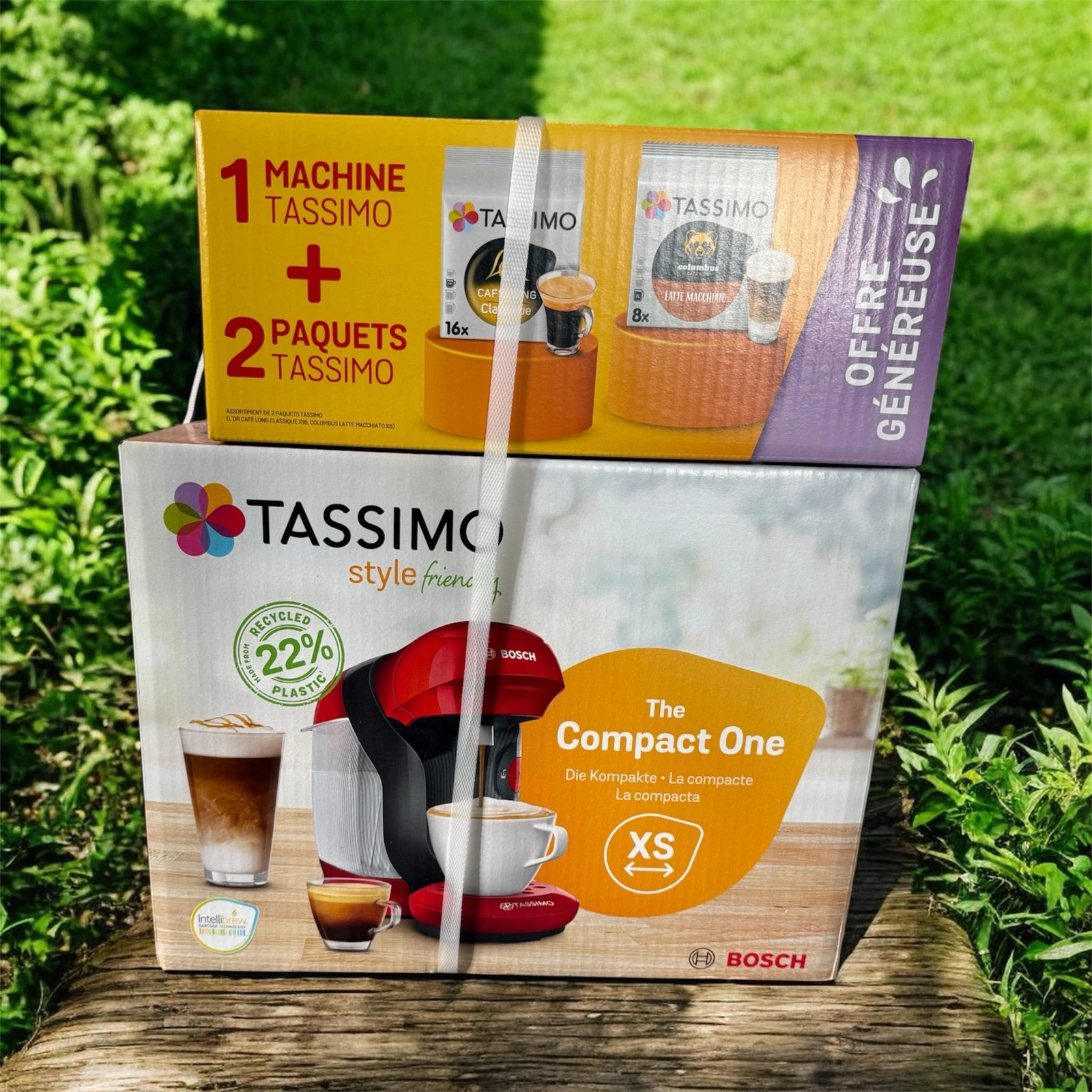 ☕ Machine à café Tassimo Bosch Style Friendly + 2 paquets de dosettes OFFERTS – Neuve